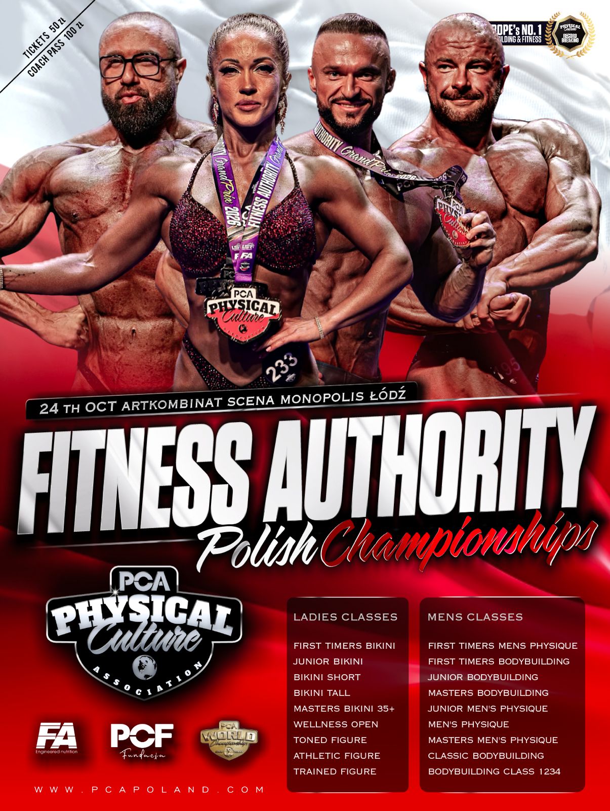 PCA Poland — plakat zawodów